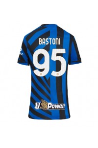 Inter Milan Alessandro Bastoni #95 Fotballdrakt Hjemme Klær Dame 2024-25 Korte ermer